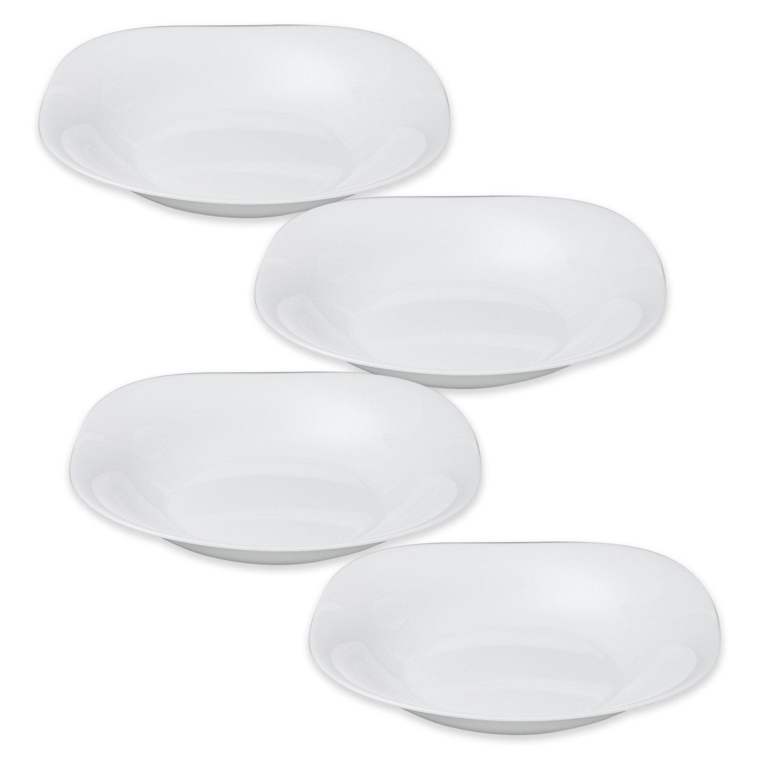 

Bormioli Rocco Parma Sturdy White Deep Plates, Set of 4