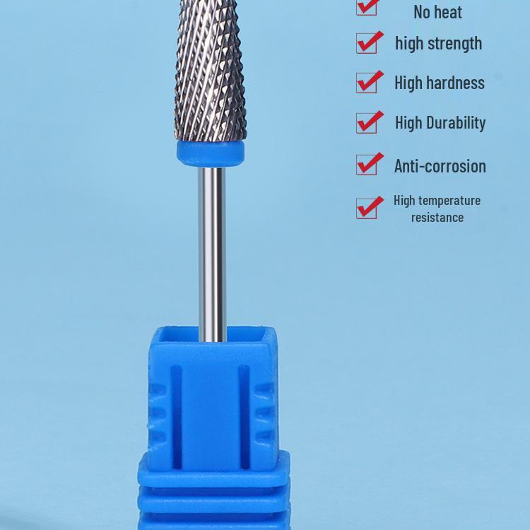 Tungsten Carbide Drill Bit with Ceramic Grinding Head for Cuticle Removal and Russian Manicure Prep