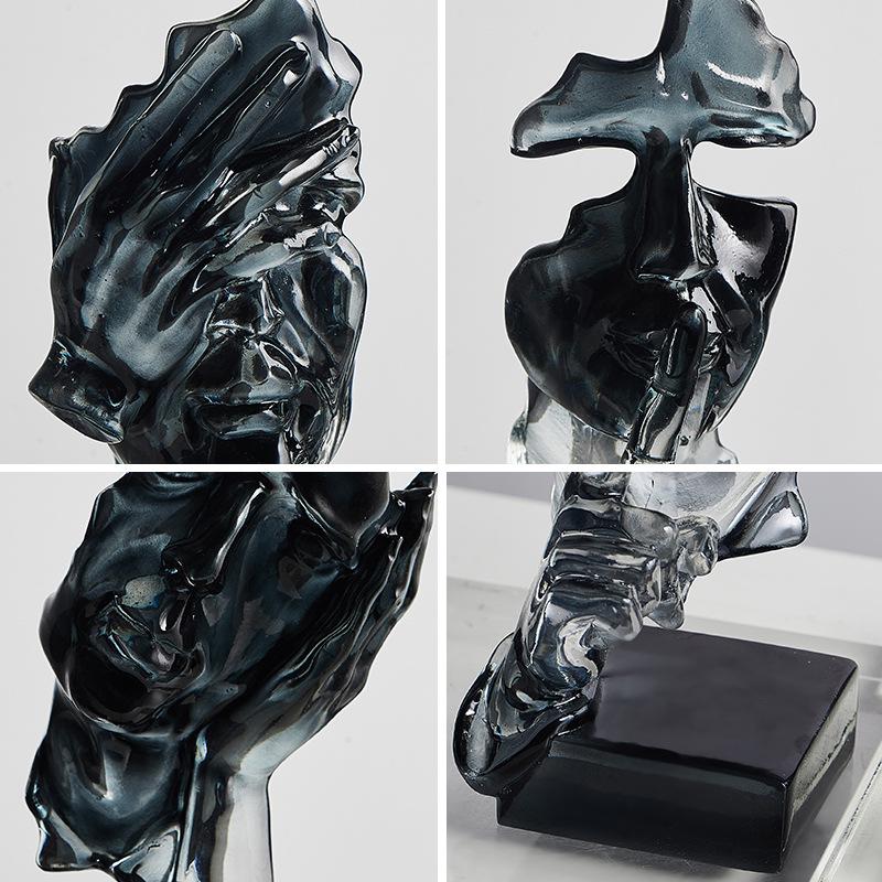 Modern Abstract Wine & TV Cabinet Decoration - Light Luxury for Living Room, Porch, or Office - Free Shipping