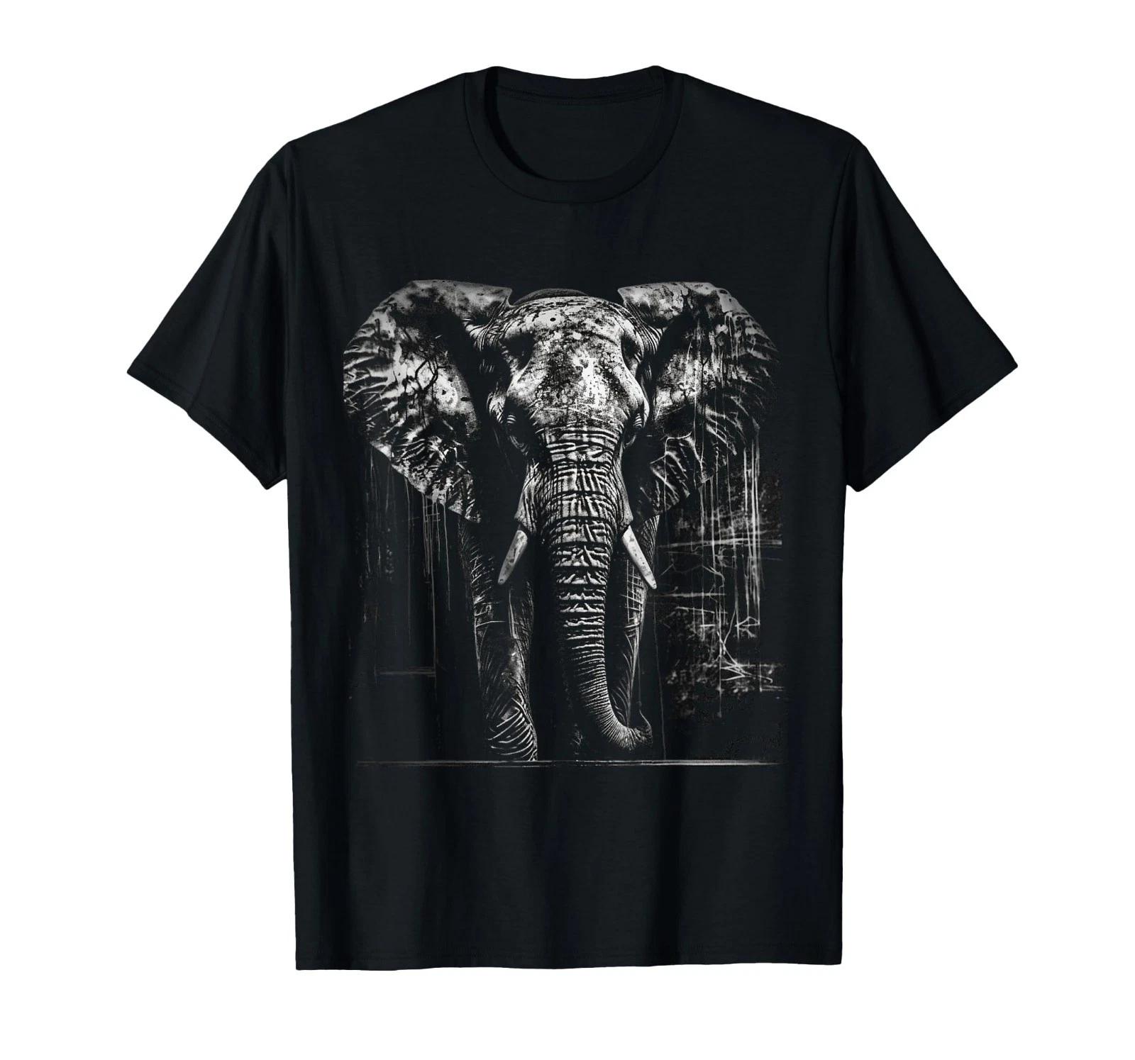 

Elephant Animal Africa Art Drawing Elephant T-Shirt XL