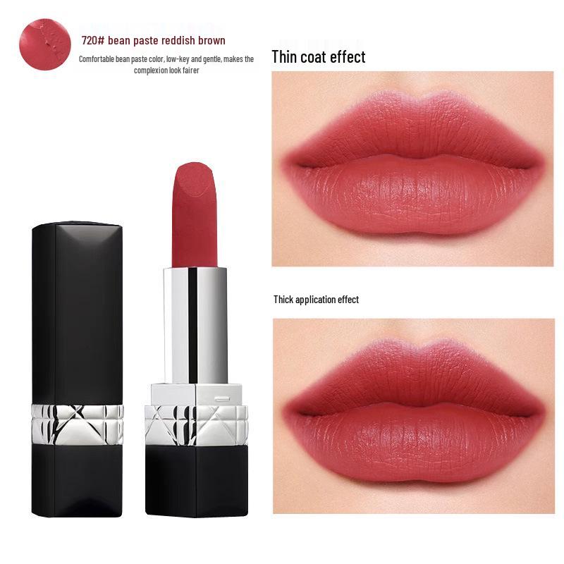 Flaming Blue Gold 999 Matte Moisturizing Lipstick - 720 Velvet, Long-lasting Matte Velvet Whitening 888