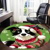 1PC Christmas Pet Office Round Area Rug,  Mat Suitable ForOffice, Under Office Chairs Bedroom Living Room Home Decor, Room Deco