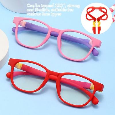 Fashion Eye Protection Removable Online Classes Anti-blue Light Kids Glasses Comfortable Eyeglasses Ultra Light Frame