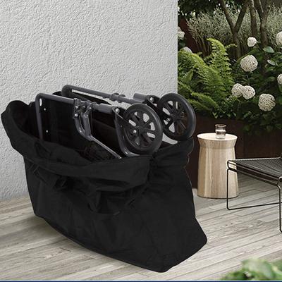 Foldable Wheelchair Travel Bag Waterproof Multipurpose Black Strong Load Bearing Large Capacity Wheelchair Bag for Travel