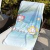Cute Cat and Water Towel For Swim Yoga Gym Quick Drying Soft and skin-friendly Beach Towels All-Season