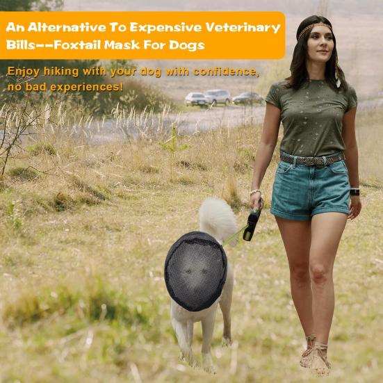 Field Guard for Dogs Field Net Guard Dog Foxtail Protection Hood To Prevent Foxtails Thorns Rocks Insects Dog Face Guard for Outdoor Hiking Camping