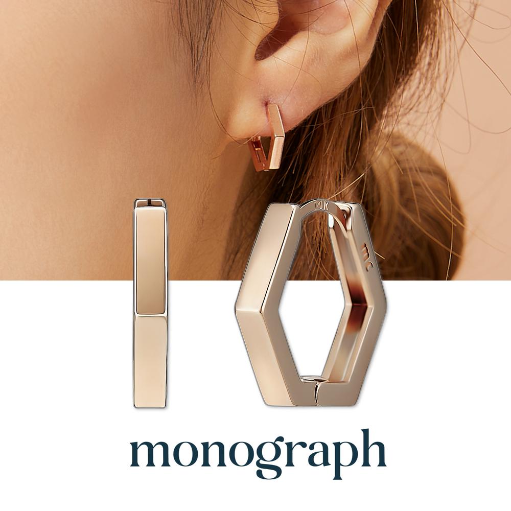 Monograph Xenia Earrings Mger038S 14K Gold Plated