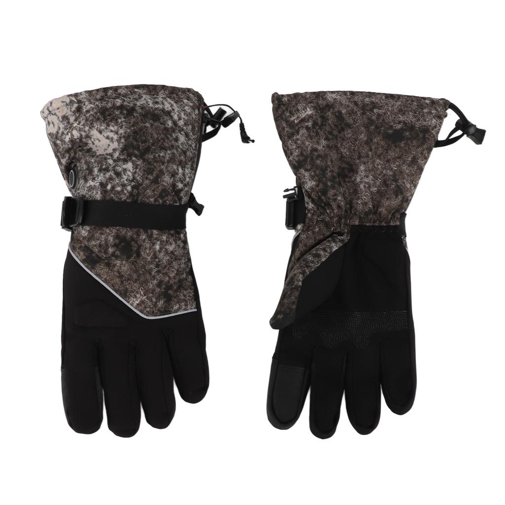 1Pair Heated Gloves DC Connection Battery Powered Touchscreen 3 Adjustable Temperature Electric