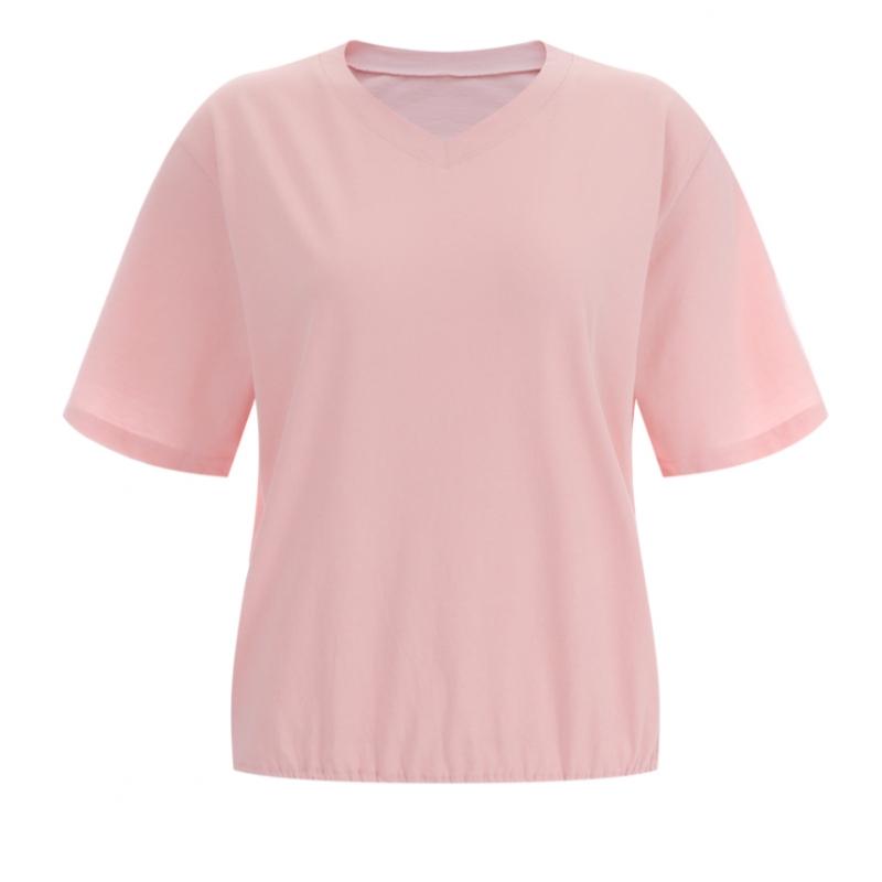 Shop   Women S V Neck Bio waShing BoTTom Banding CoTTon 100 ShorT SleeVe T ShirT