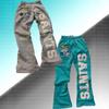 Completo Y2K da Donna a 2 Pezzi Felpa con Zip e Toppe Strappate Lettere Pantaloni Lunghi Dritti Streetwear Tuta