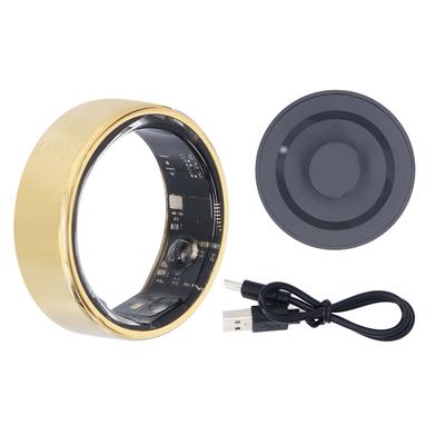 Smart Health Ring Sleep Tracking Body Temperature Monitoring Step Counting with Charging Base Inner