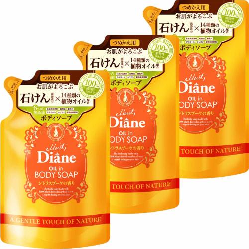 [.co.jp limited] DX (Deluxe) Moist Diane DX Body Soap Citrus Bouquet Refill 400ml x 3 pieces