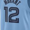 Jordan Breathable NBA Grizzlies Ja Morant No. 12 Basketball Jersey Men Tops Blue CV9482-422