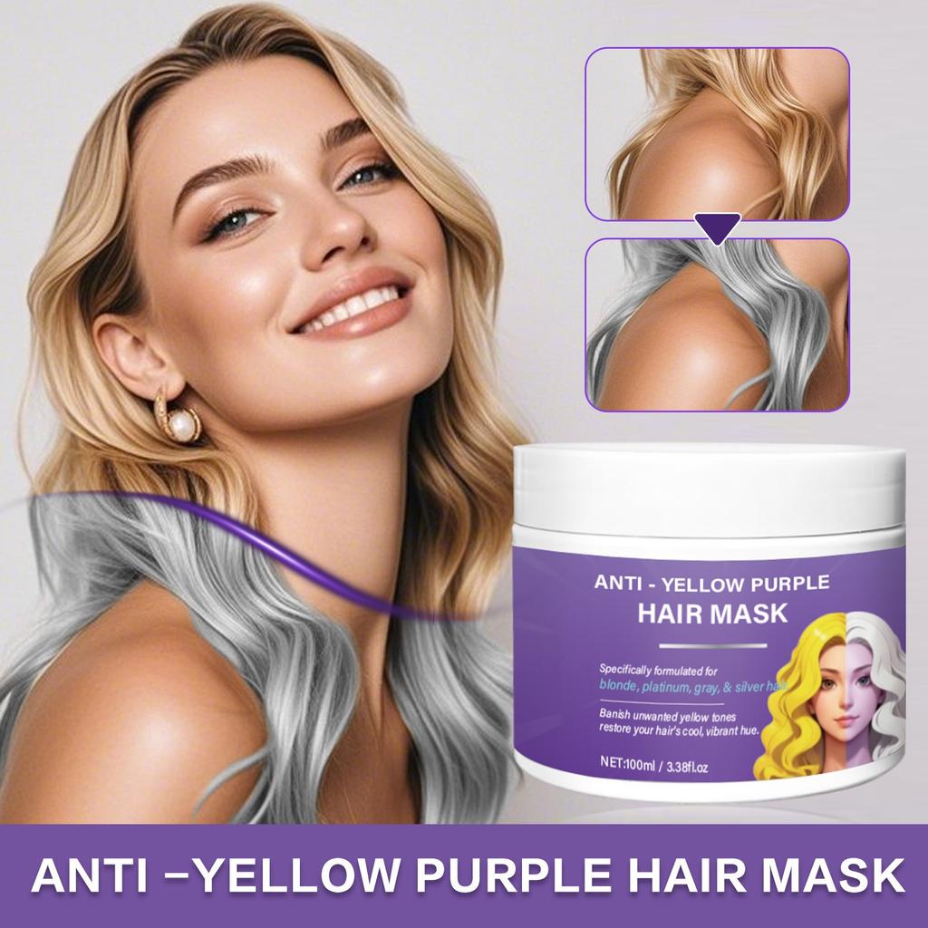 Maska do włosów No Yellow Purple Hair Mask do włosów blond, siwych i siwych 100ml