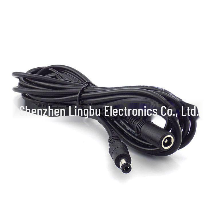 Compatible with EZVIZ Hikvision 12V Copper DC5.5*2.1mm Power Supply Male-Female Extension Cable.