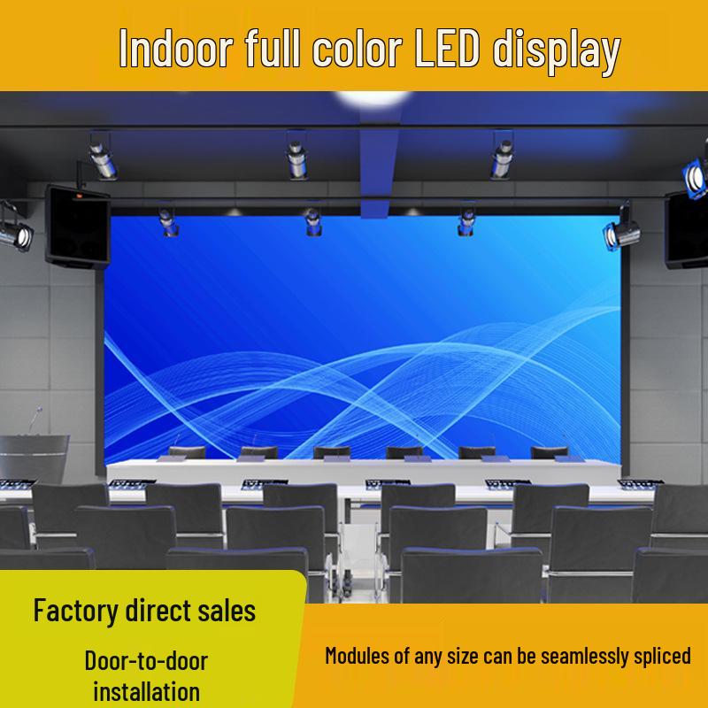 Indoor LED Display: Full Color P2.5-P6 for Meeting Rooms, Stages, KTV, or Advertising.