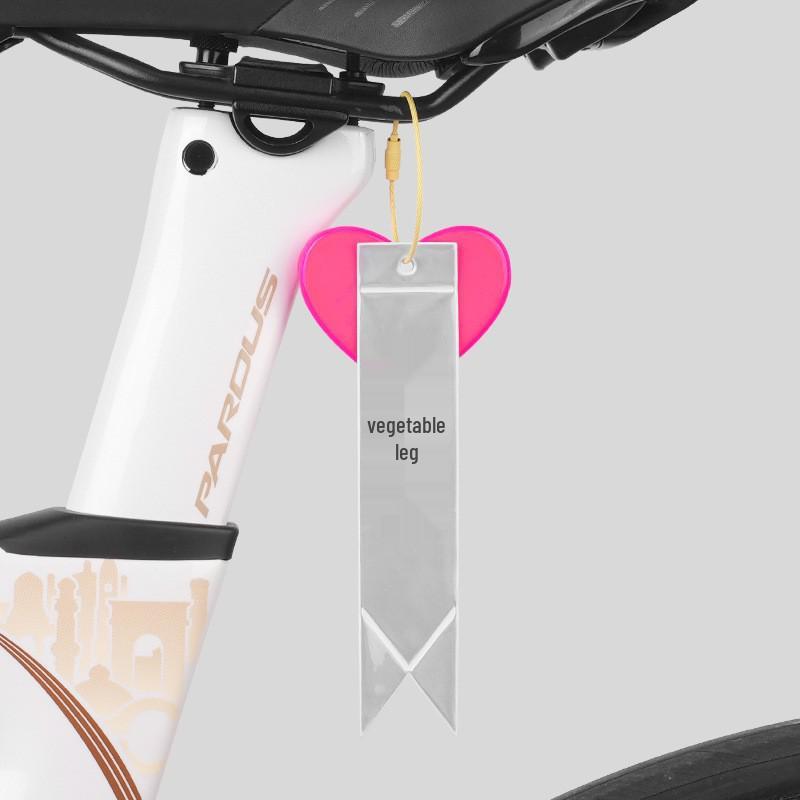 Reflective Bicycle Seat Cushion Streamer - Night Riding Safety Ornament and Backpack Decoration.