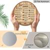 2D Flat, 1pc Round Aluminum Hanging Sign, Vintage Plaque about "20 Unwritten Rules of Life", Inspirational Quotes Wisdom Sayings Life Principles