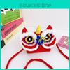 Soft And Playful Red Lion Crossbody Bag For Toddlers Perfect For Winter Outings