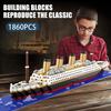 Kleine Teilchen Baustein Montage Spielzeug Titanic Riesen Puzzle Modellbausatz für Jungen und Mädchen, Schreibtisch Geburtstagsgeschenk.