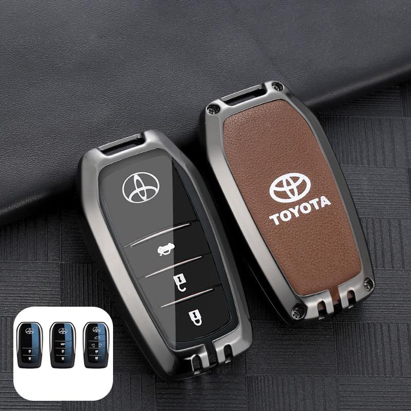 Car Key Case For Toyota 86 Camry Corolla Crown Highlander Rav4 Alphard Vellfire Venza Yaris Prado Hilux Fortuner Land Cruiser