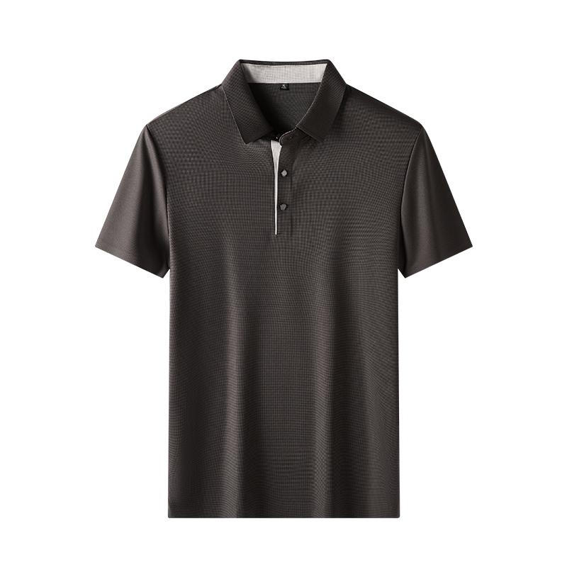 Ice Silk POLO Shirt Seamless POLO Shirt Men s Lapel POLO Shirt Short Sleeve Men 2XL