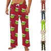 Men's Plush Christmas Print Pants Casual Sleep Pants