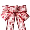 Holiday 25cm Delightful Bow Decoration In White Pink And Blue For Merry Christmas Celebrations