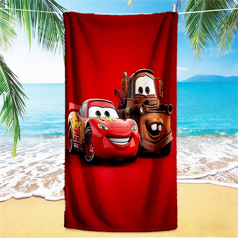1pc Cars Movie Characters beach towel,quick drying absorbent beach towel,outdoor sports swimming beach towel,Soft and comfortable Y71811