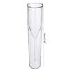 2pcs 100ml Glass Champagne Flute Double Wall Cocktails Cup for Wedding Party Bar