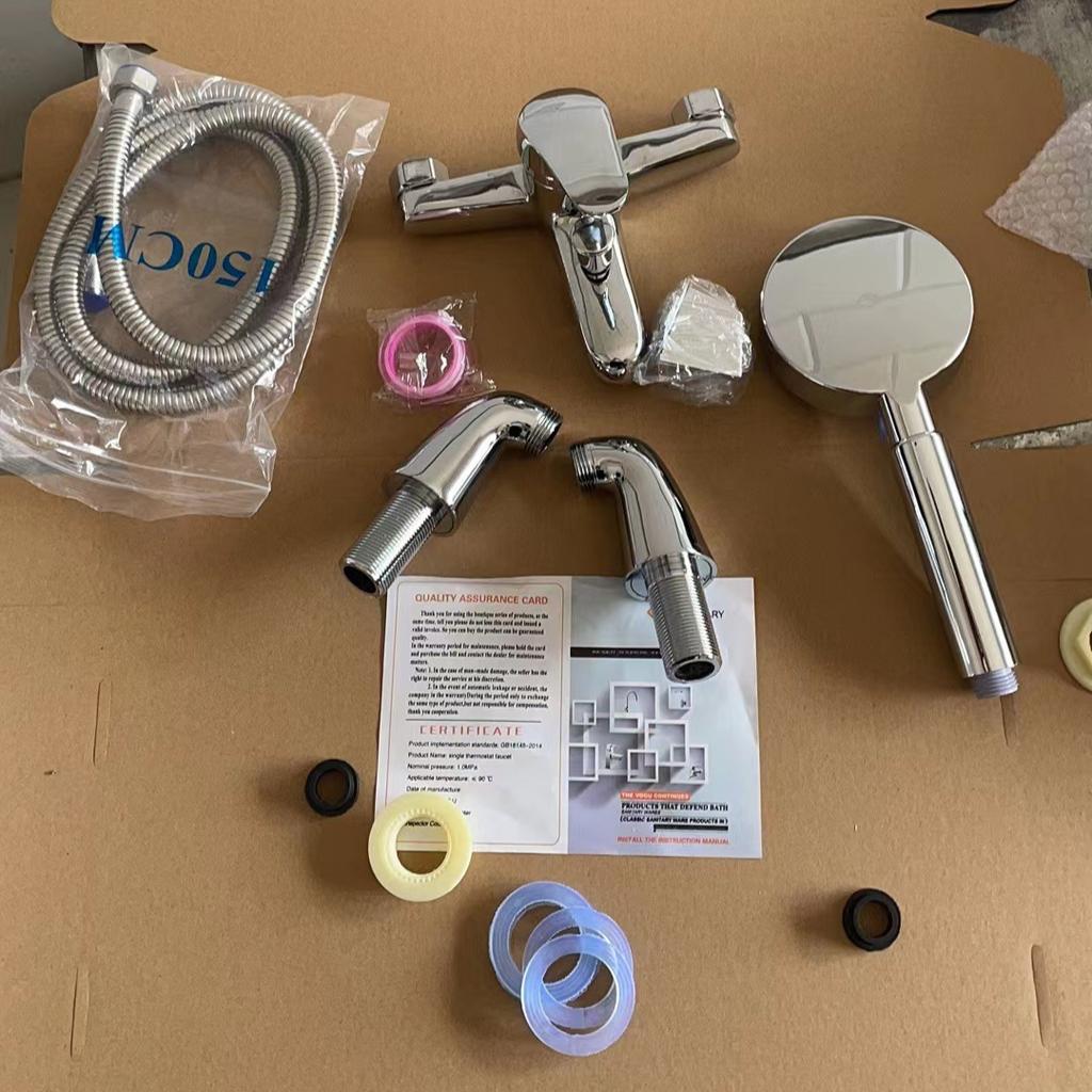 Angle Bathtub Hot and Cold Faucet Triple Shower Set Basin Tap Shower Faucet Bathroom Faucets Douche Accessories