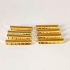 Tone Enhancing Brass Guitar Hardware Bundle with 9mm Height Optimized Nut Saddles Suitable for Crisp Musical Projection