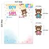 Gender Reveal Party Baby Gender Reveal Poster with 36 Boy and Girl Stickers