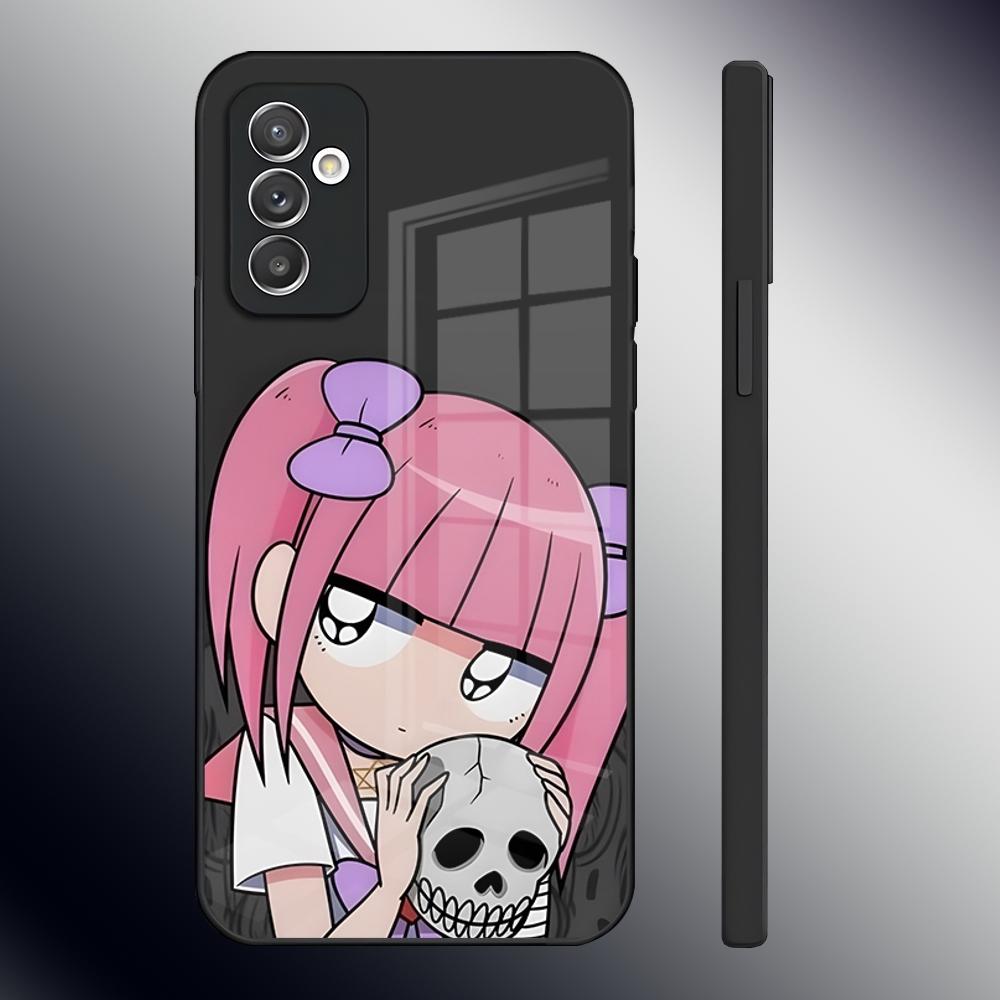 M-Menhera Chan Comic Phone Case For Samsung S24 Ultra S23 S22 S20 Fe S21 Plus A54 A34 A24 A53 A13 A16 Glass Back Cover