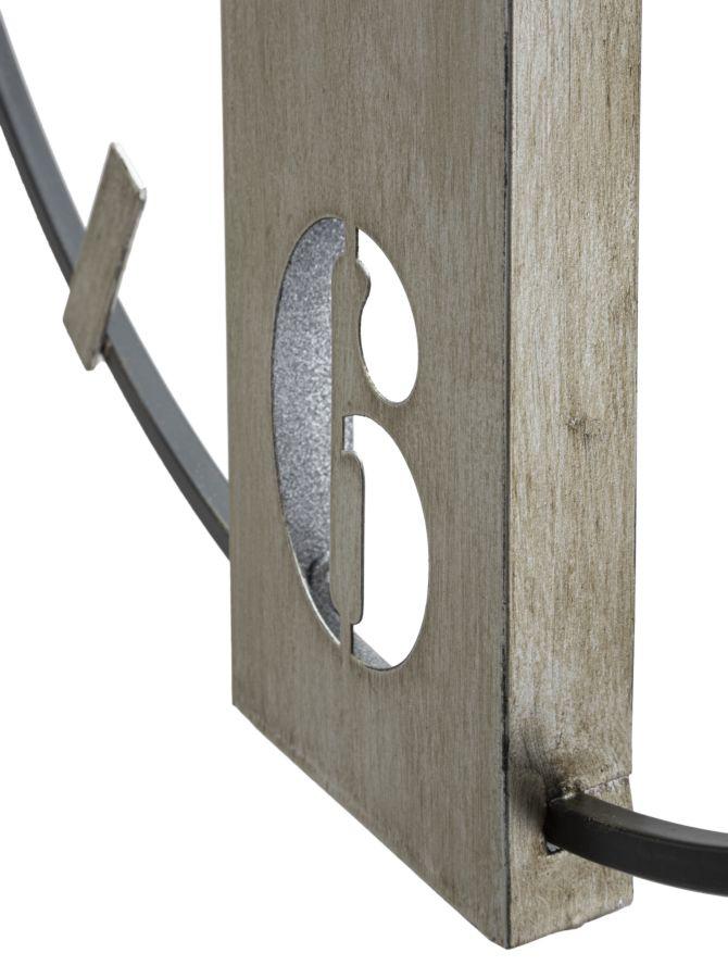 Wall Clock Silvery 61X4.5X63 Cm