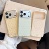 Silver Polka Dot Gold-plated Case Suitable for Apple 17 Pro Max, iPhone 16, Korean-style Minimalist 15 Magnetic Case, 17 Niche