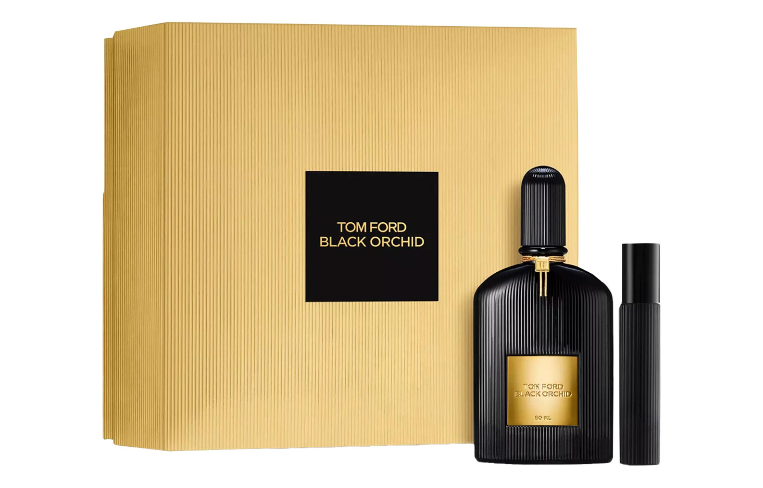 TOM FORD Black Orchid Box Perfume Sets Eau De Parfum Gardenia Jasmine Lotus 10ml+50ml Black Orchid Perfume 50ml+Travel Pack 10ml