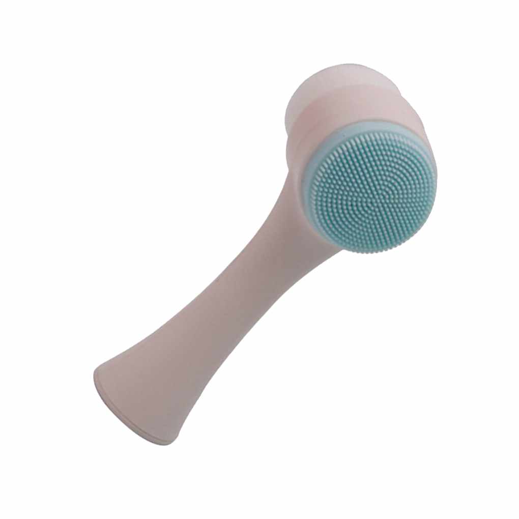 Tragbare Gesichtsreinigungsbürste 3D Doppelseitige Gesichtsmassage Hautpflege