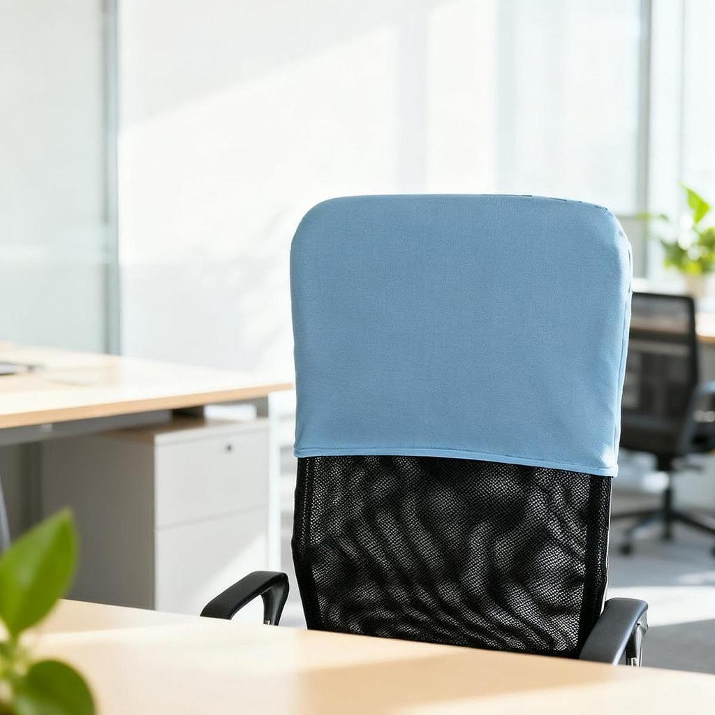 Chair Back Cover for Computer Chairs, Office Backrest Cover, Elastic, Decorative, Soft,