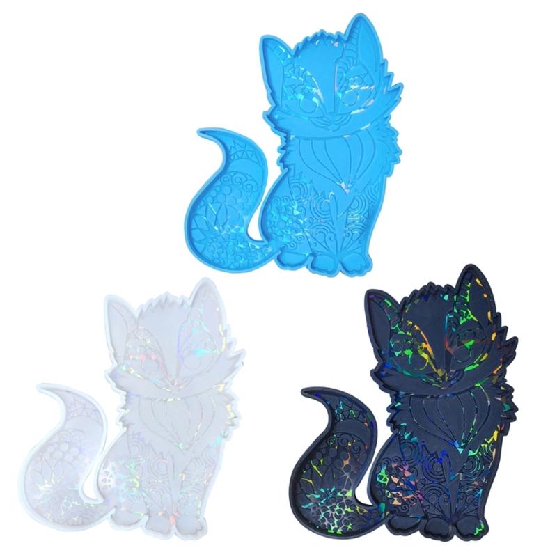 Beautiful Cat Shaped Wall Decorations Silicone Mold Customized Decor Making Resin Mold Perfect Gift for DIY Enthusiasts