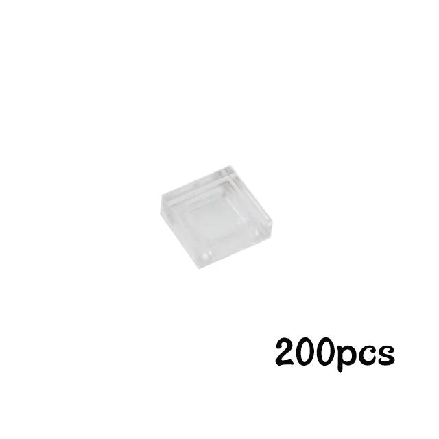 200Pcs 1x1 Flat Tile Smooth Building Blocks Bulk Add-Ons MY OWN CREATION Blocks 3070 Particles Construction Fitting Brand Kid Playthings