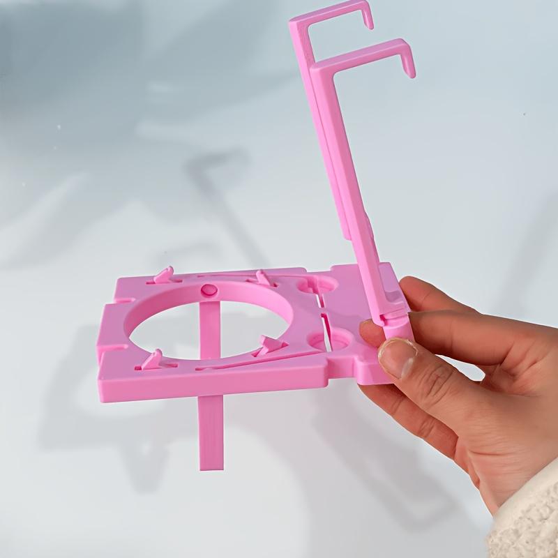 1pc Airplane Multifunctional Cup Holder And Phone Stand, Foldable Aviation Small Tabletop Drink Rack, 2-In-1 Travel Accessory