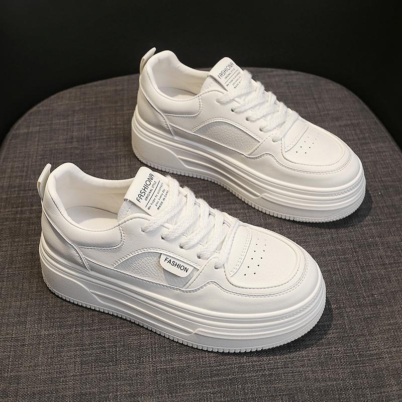 Fashion New Autumn 2024 Hot Sale Women Sneakers Fashion Lace-up Female Vulcanized Shoes Solid Color Breathable Sports Women's Shoes
