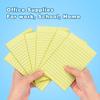 Early Buy 6 Pads Lined Sticky Notes with Lines 4x6 Self-Stick Notes Bright Color Sticky Notes, 45 Sheets/Pad (Yellow)