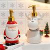 Dispensing Bottle Deer Santa Claus Snowman Design Soap Container Water-Absorbing Anti-Slip Bottom Shower Gel Bottle