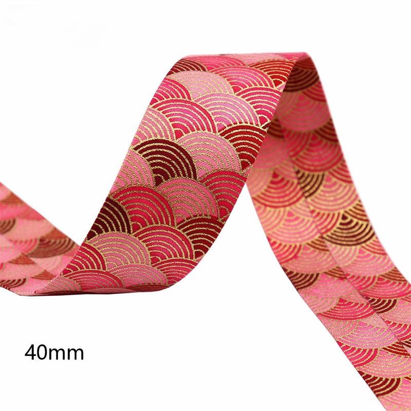 1m Flowers Ribbon Press Cloth Strip DIY Handmade Materials Headwear Hair Bows Clothing Shoes Hats Crafts