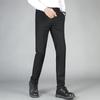 Men's Slim Fit Straight Leg Casual Suit Trousers - Spring/Autumn Business Fashion.