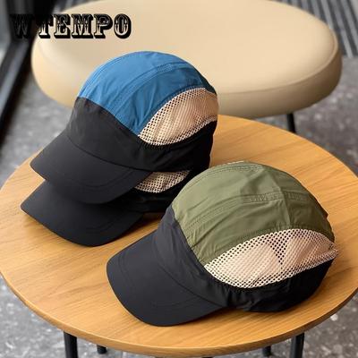 Unisex Sun Hat With Breathable Mesh, Adjustable Quick-drying Peaked Hat, Perfect For Outdoor Sports