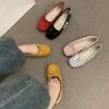 Fashion IPPEUM Ballet Sneakers Women Flats 2025 Summer New Round Toe Red Black Ballerina Shoes