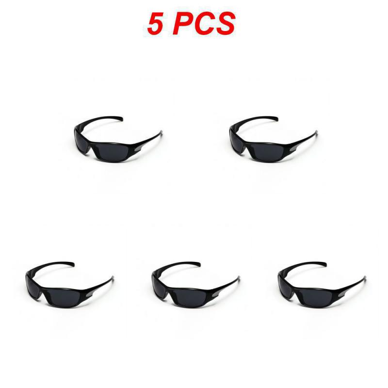 1/3/5PCS Y2k Millennium Color Punk Hip Hop Red Style Outdoor Driving Glasses Street Hot Girl Glasses Gothic Uv400 Goggles